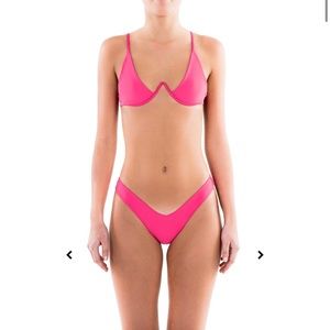 Hot pink bikini bottoms